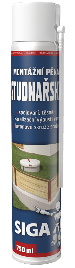 Obrázek SIGA PRO montážní pěna STUDNÁŘSKÁ SPRAY 750 ml