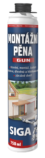 Obrázek SIGA PRO montážní pěna 750 ml pistolová
