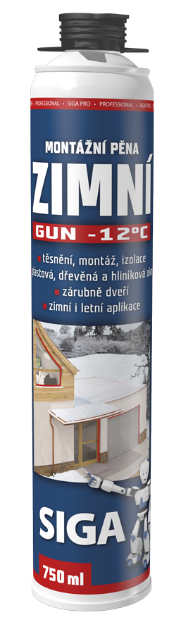 SIGA PRO montážní pěna zimní 750 ml pistolová