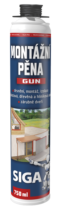 SIGA PRO montážní pěna 750 ml pistolová
